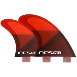 Surf Fins FCS RED SLICE QUAD SET SMALL