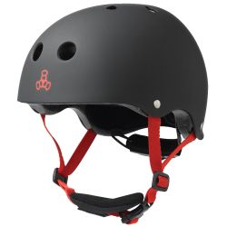 Skate Helmet Triple Eight LIL 8 BLACK RUBBER 2021