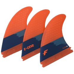 Fins F-one THRUSTER SET F-ONE FLOW M PAPAYA