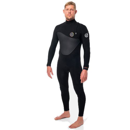 Wetsuit Rip Curl FLASHBOMB HEAT SEEKER 4/3 ZIP-FREE BLACK 2022