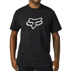 Bike T-shirt Fox LEGACY FOX HEAD SS TEE BLACK/WHITE 2022