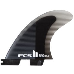 Surf Fins FCS II REACTOR PC TRI FINS MEDIUM CHARCOAL/BLACK 2023