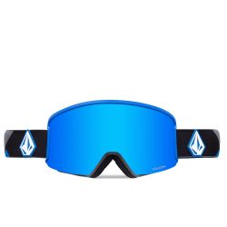 Maschera Snowboard Volcom GARDEN BLUE/DARK GREY + YELLOW 2024