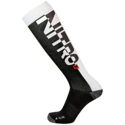 Snowboard Sock Nitro MENS CLOUD 3 WHITE/BLACK