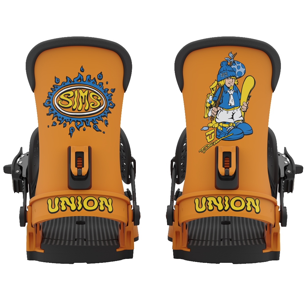 期間限定値引き/UNION限定レイトモデル SIMS NUB 93 Snowboard Bindings Union SIMS NUB 93' ORANGE